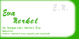 eva merkel business card